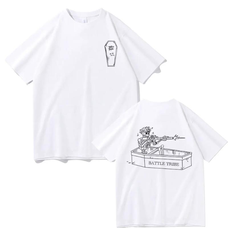 2025Summer Forward Observations Group Battle Tribe From The Grave Pull Over Print T-shirt Vintage Skeleton T Shirts Male  Tshirt