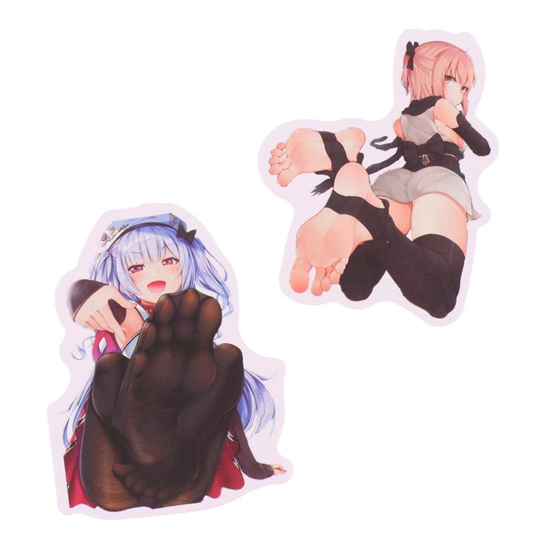 50 szt. Anime Sexy Foot Girl naklejki na laptopa etui na telefon gitara samochód deskorolka dekoracja
