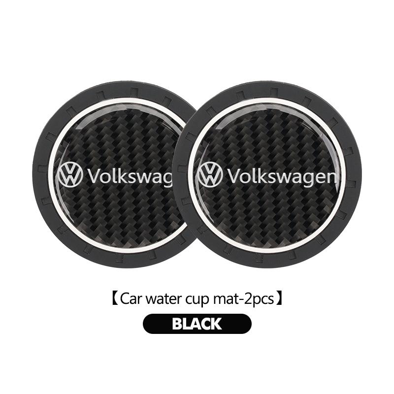 For Volkswagen VW 2pcs Car Cup Holder Anti Slip Insert Coaster Pads Accessories Golf 4 5 6 7 Polo Jetta Sagitar Magotan Passat zj0