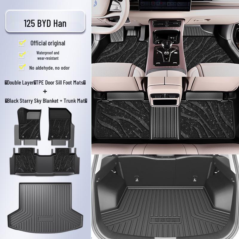 2025 BYD Han EV DMi Full-Coverage TPE Floor Mats