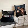 Resident Evil 4 Game Pillow Case Fashion Square Pillowcase Bedroom Sofa Room Ins Decoration Leisure Cushion Cover 40x40