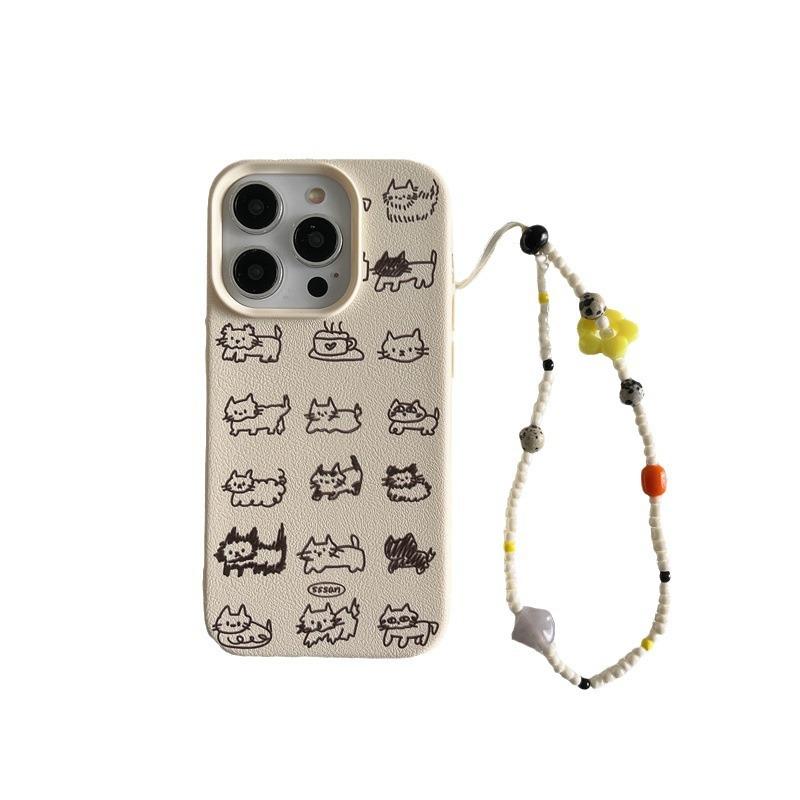 Einfache Nische Niedliche Katze für IPhone15ProMax für Apple 14/13/12 Handyhülle High-End-Sinn für Frauen