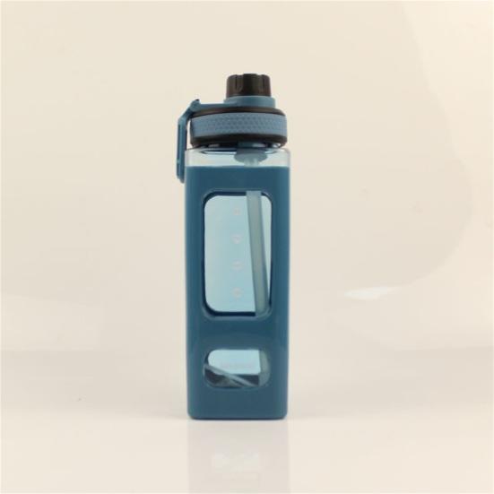700ml/900ml Water Cup Food Grade Leak-proof Plastic All-Purpose Juice Beverage Water Straw Cup Home