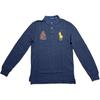 Polo SS24 Logo Big Pony Embroidered Long Sleeve Polo Shirt Men Tops Navy-Blue 710779249-004
