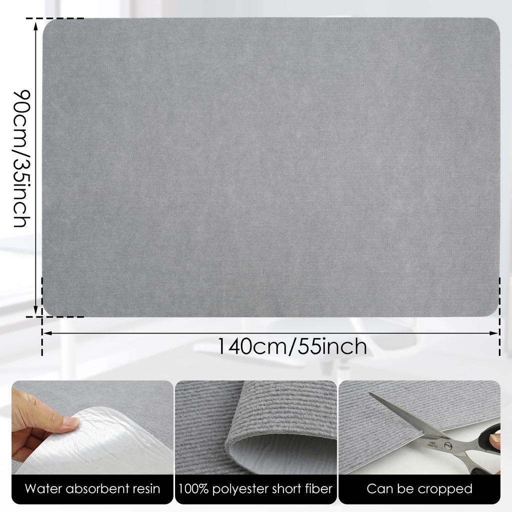 Ofis Tekerlekli Sandalye Matı Kaymaz Kendinden Yapışkanlı Masa Halısı Oyun Döner Sandalye Matı Koruyucu Tekerlekli Zemin Masası Yatak Odası