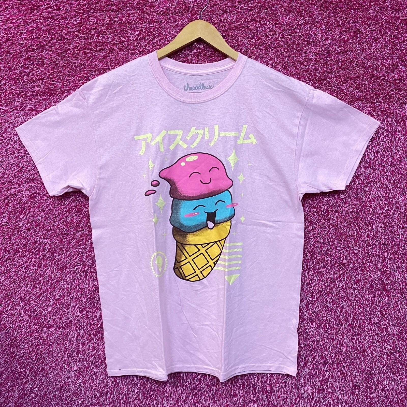 

Kawaii Double Scoop Ice Cream Threadless Promo Pop Art Tee L XXXL