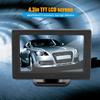 4.3in 3W TFT LCD Screen Car Rearview 2Way AV Input HD Monitor for DVD Reverse Camera