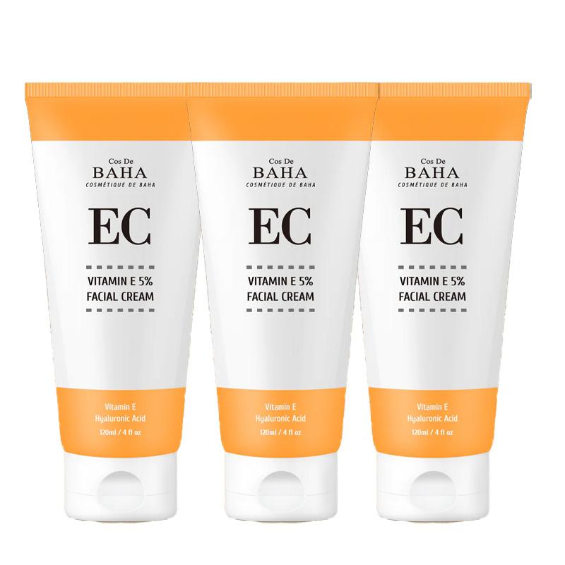 

Cos De BAHA (ЕС120) Крем для лица с витамином Е 5% и ниацинамидом 120мл (3 варианта) 3PCS