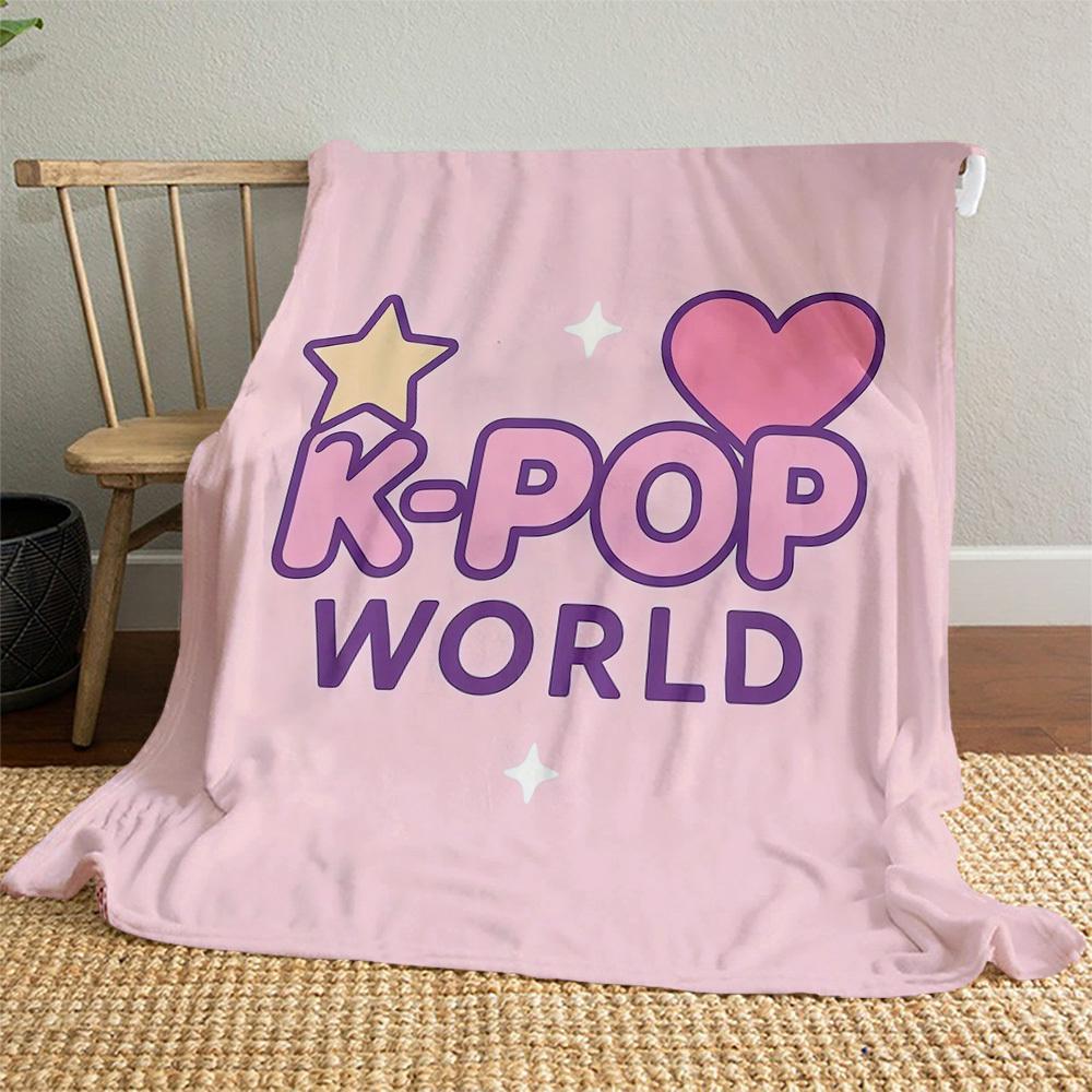 K Pop World Outdoor Flannel Blankets, Outdoor travel, Home Blankets, Fan Gifts,Suitable for All Seasons, Christmas Gifts. R1127091