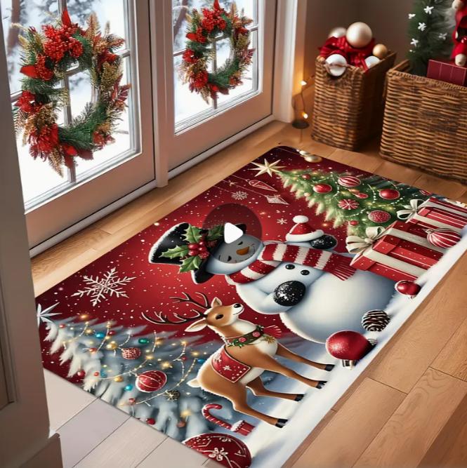 Merry Christmas The Christmas Tree Pattern Is Suitable for Living Rooms Bedrooms Kitchens Offices Door Mats Christmas Home Decor