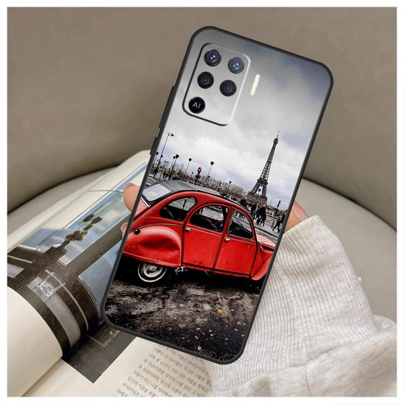Paris Eiffel Tower Case For OPPO A96 A76 A16 A54 A74 A94 A98 A78 A5 A9 A15 A17 A77 A52 A72 A53S A57S A79 Cover