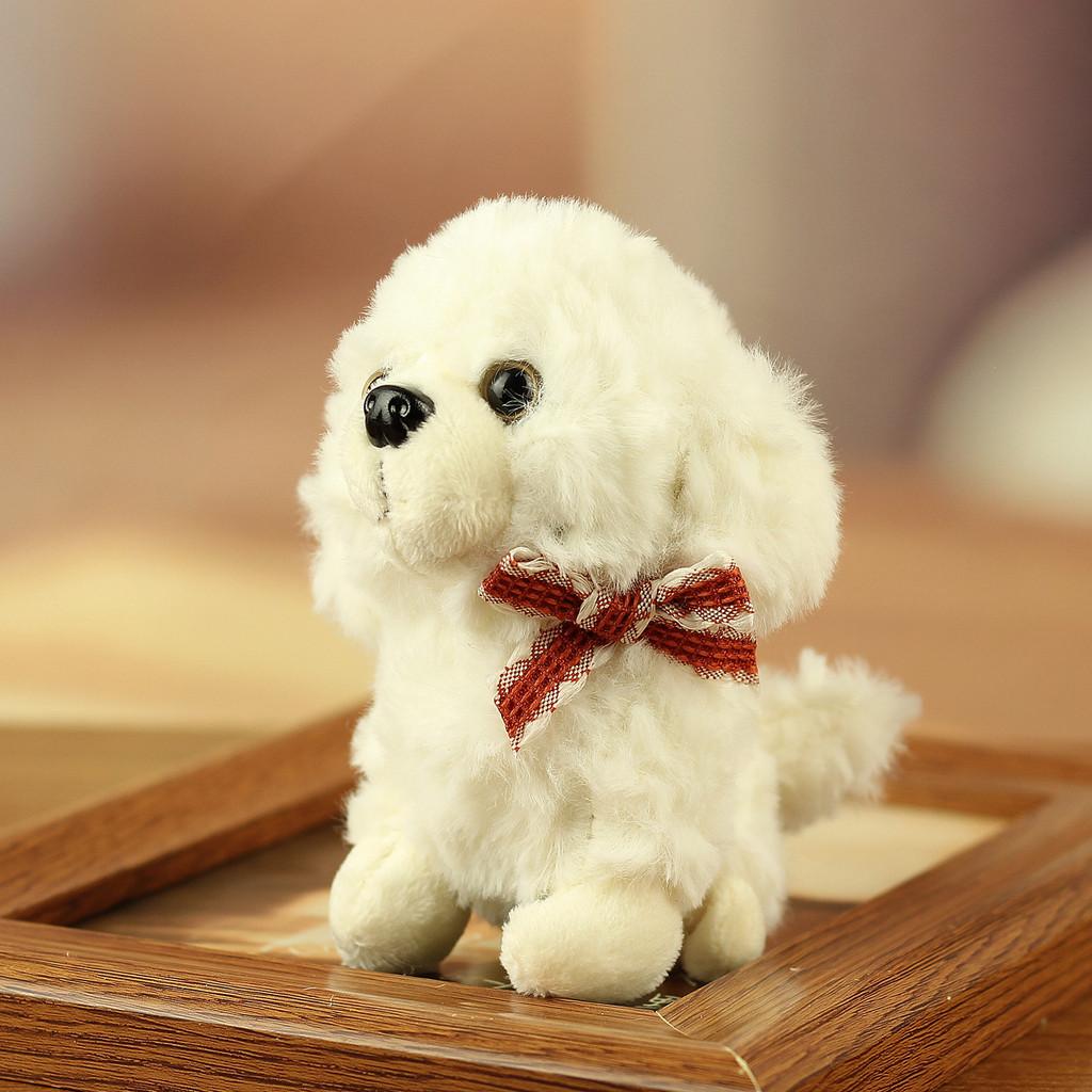 Plush Teddy Dog Keychain With Pp Cotton Filling For Couples And Travel Accessories