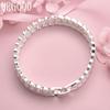 Braccialetto largo in argento sterling 925 con cinturino alla moda, gioielli
