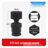 Chave de Soquete de Potência Média Fly 3/8" com Junta Universal Móvel de 360°