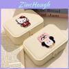 Sanrio Kt Cat Jewelry Storage Box With Leather Material For Gift Giving