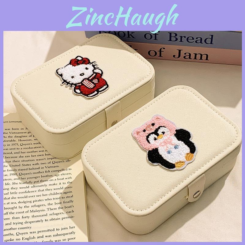 Sanrio Kt Cat Jewelry Storage Box With Leather Material For Gift Giving