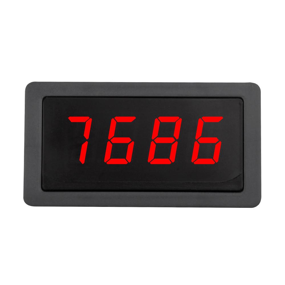 

4 Digital Tachometer LED RPM Gauge Speed Meter with Hall Magnet Sensor NPN Switch DC8-24V for Lathe Conveyor Belt красный
