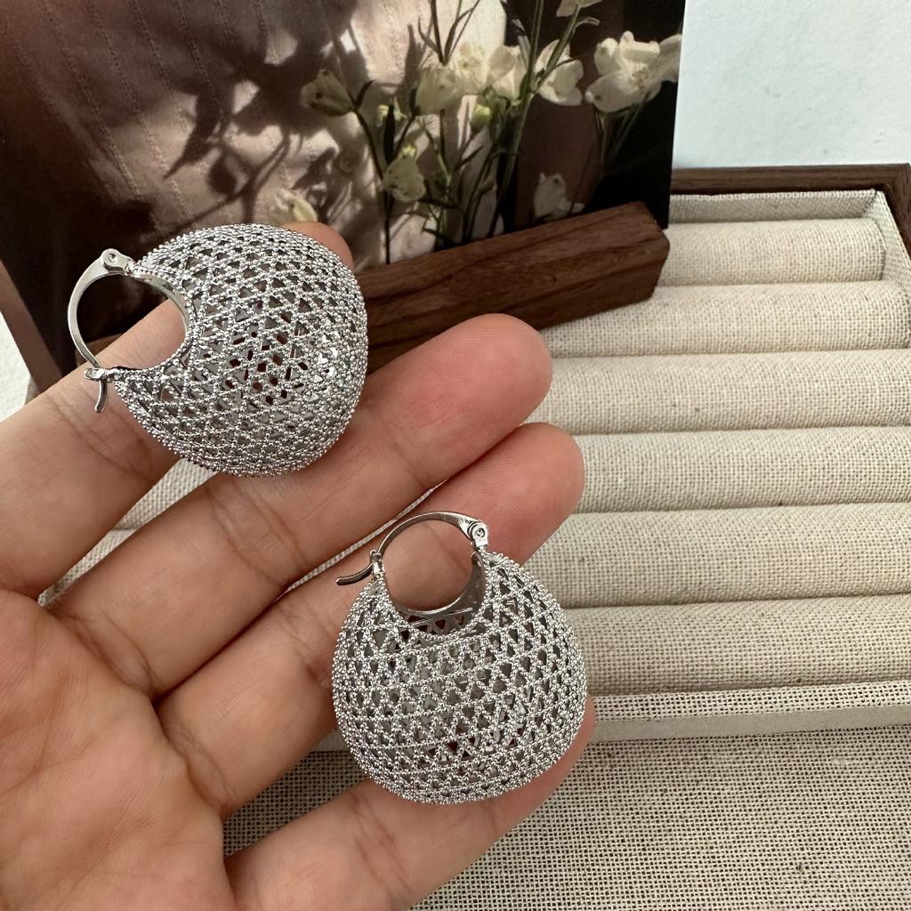 925 Sterling Silver Earrings for Women Gold Color Ball Sexy Girl Fashion Trendy Jewelry Gift Party Wedding pendientes
