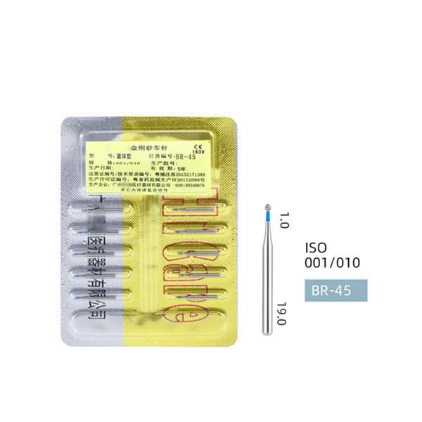 

Высококачественный многослойный комплект круглых боров FG с золотыми бриллиантами для высокоскоростного наконечника BR-45