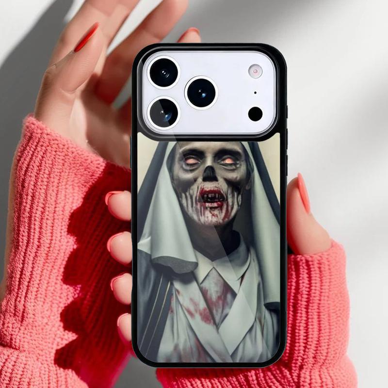 Creepy Nun Dead Horror Phone Case for iPhone 17 16 15 14 13 Pro Max Back Cover for 12 11 Pro Coque