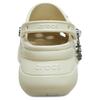 Crocs EVA Rock Rose Whale Stylish and Comfortable Hole Shoes Women's Bone White