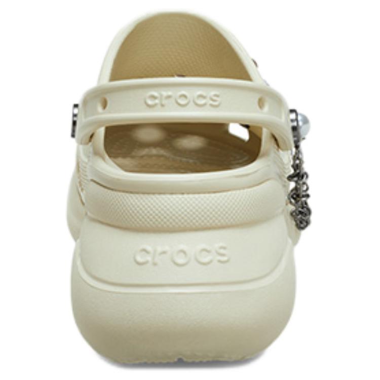 Crocs EVA Rock Rose Whale Stylish and Comfortable Hole Shoes Women's Bone White