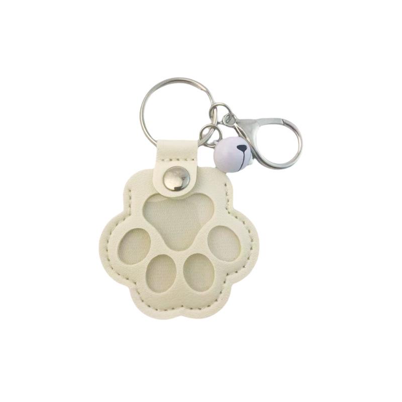 Pet Hair Storage Pendant Keychain: Creative Cat Paw & Dog Jewelry Keepsake