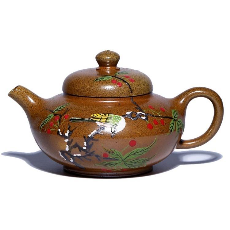 

250ml Ancient Yixing Purple Clay Teapots Handmade Pot Raw Ore Wood-fired Porcelain Mud Kettle With Filter Chinese Zisha Tea Set