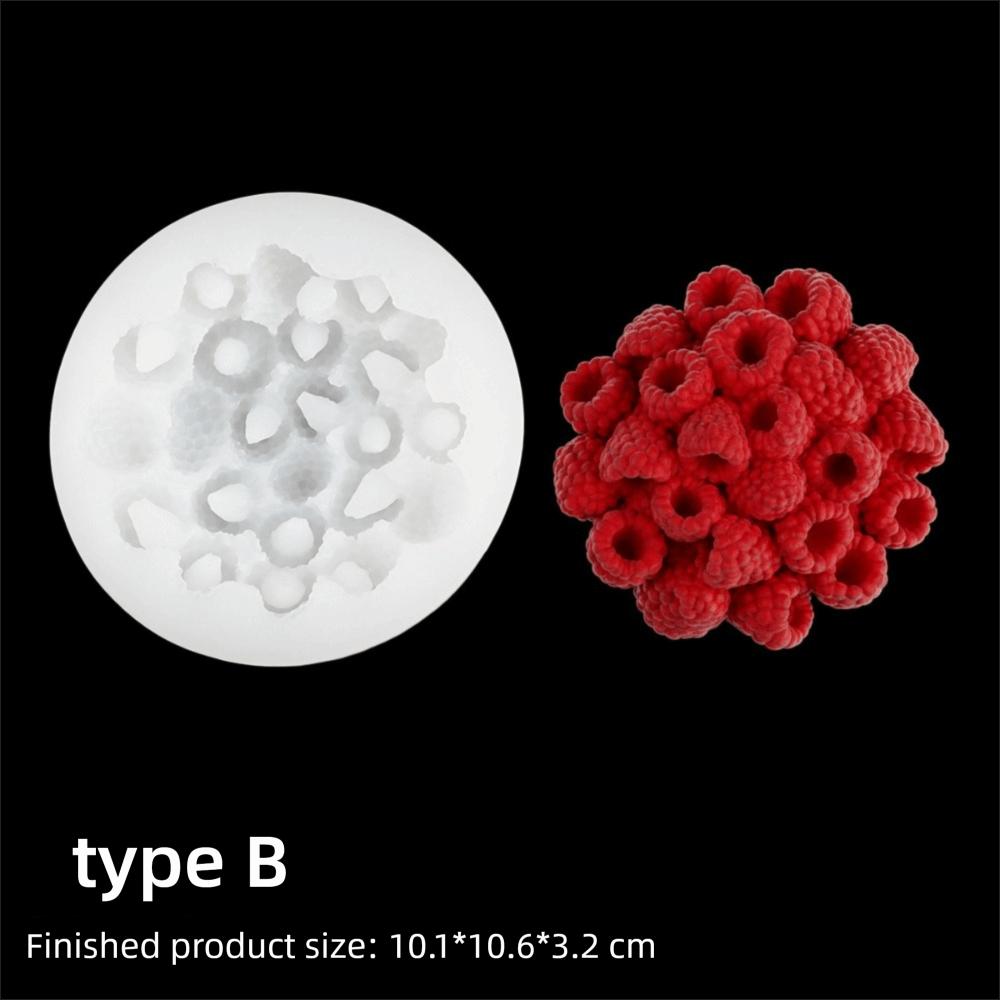 Food-Grade Silicone Raspberry Mold Heat-Resistant Deco Tools Raspberry Cake Mold 3D Design Chocolate Mousse Mold French Dessert