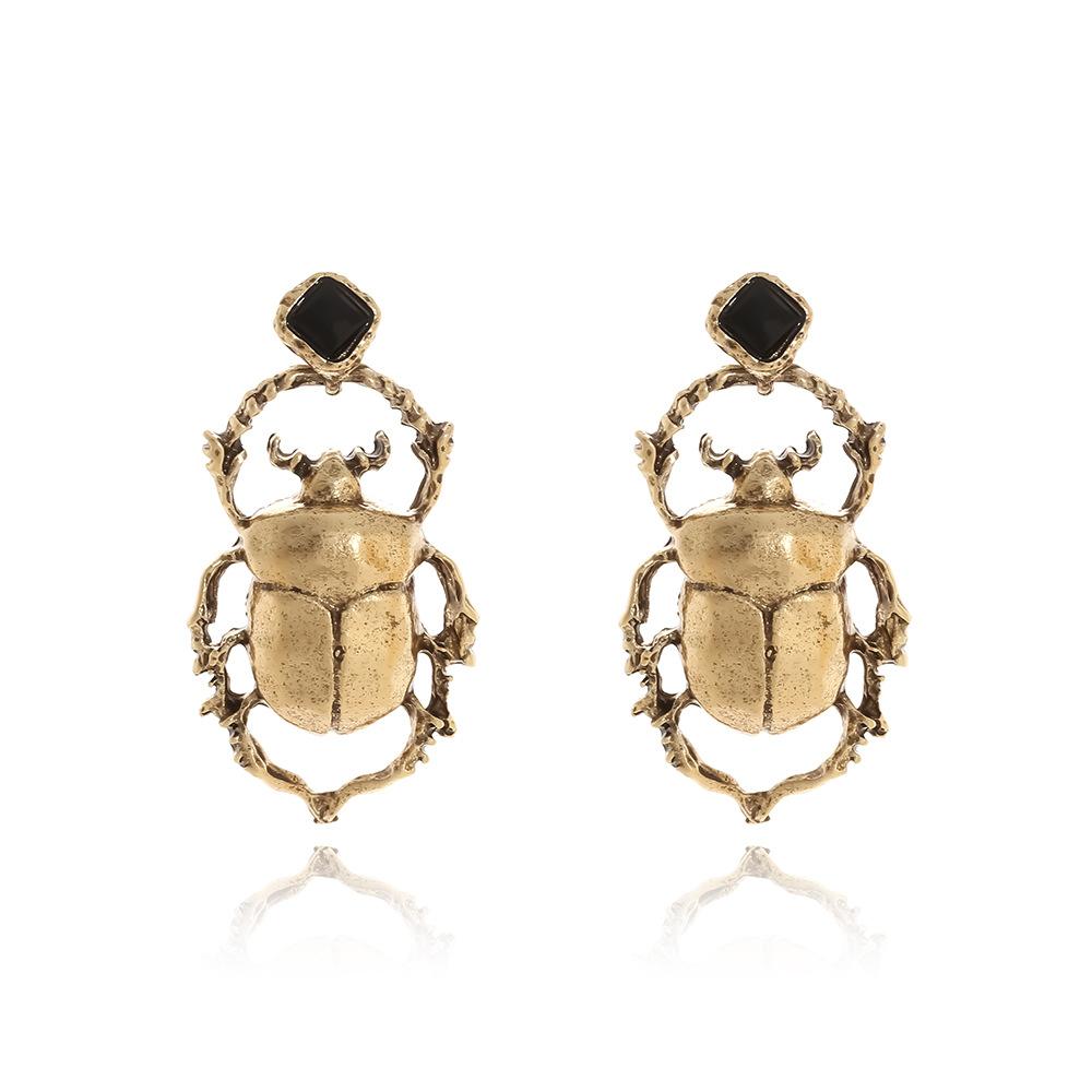 Digadagu Metal Insect Stud Earrings Simple Animal Earrings New Women's Vintage Daily Jewelry AccessoriesZAA