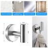 2Pcs Polished Bathroom Towel Hooks Stainless Steel Coat Robe Hook Wall Hanger with Screws Towel Rack Hang Hook for Hotel Kitchen