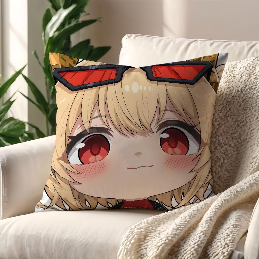 Game Cute  ZZZ Face Q-version Avatar Cushion Cover Pillow Cover Decoration Room Home Sofa Living Office Car Nordic Simplicity