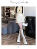 2024 French Chic Women's Sequin Tweed Pencil Skirt - Autumn/Winter Collection