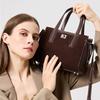 Burminsa Suede Cowhide Genuine Leather Tote Handbags For Women 2026 Luxury Designer Satchel Work Ladies Shoulder Crossbody Bags