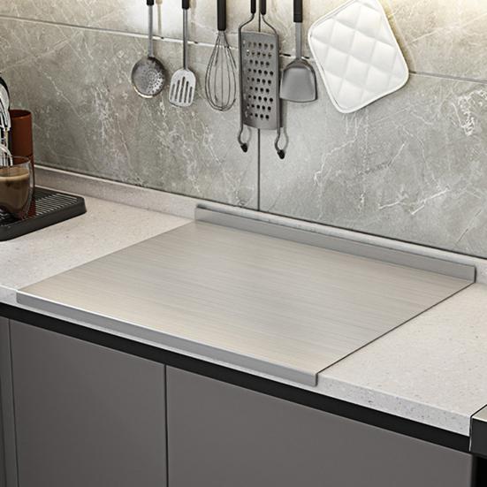 Stainless Steel Cutting Board Heavy Duty Large Chopping Board Dishwasher Safe Kitchen Tools for Meat Vegetables Baking