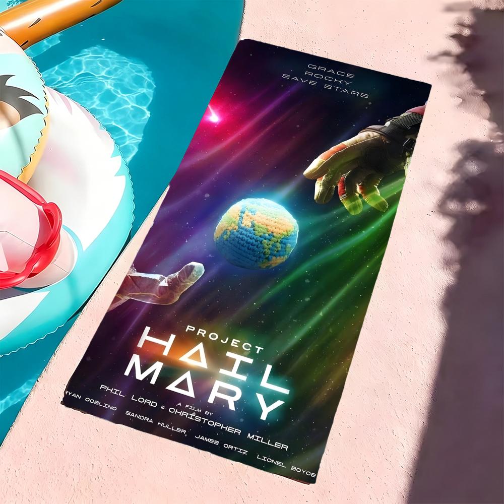 H-Hail Mary-S Towel Microfiber Beach Towel, Quick-Dry, Sand-Free, Ultra-Fine Fiber, Super Soft.