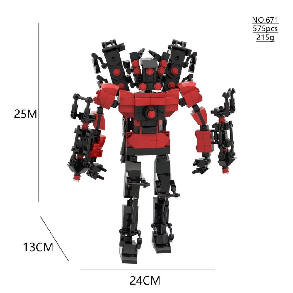 Skibidi Toilet Building Blocks Skibidi Toilet Assemblable Figurines Building Block Moc Skibidi Toilet Birthday Christmas Gift