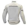 KOMINE JK-1463 Protective Half Mesh Jacket for Motorcycles, 07-1463, Men's, Light Gray, Black, XL