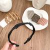 Portable Folding Hair Band Women Morandi Color Non-Slip Headband Korean Face Wash Hairband Girls Hair Accessories