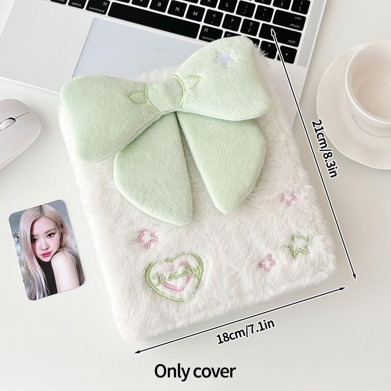A6 Binder Lucky Plush Album Kpop Idol Photocard Holder Kawaii Plush Bindering Photocards Collect Books School Stationery