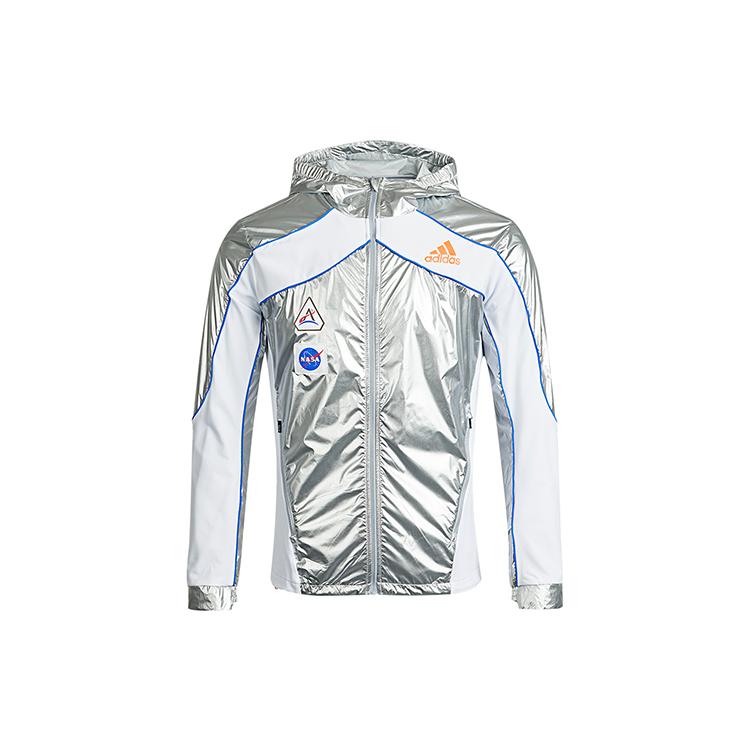 Adidas Jackets Men`s Silver Hooded Moderate