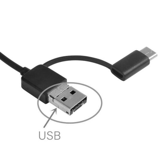1/2/5m Micro USB Endoscope Inspection Camera Type-C Waterproof for Android Phone