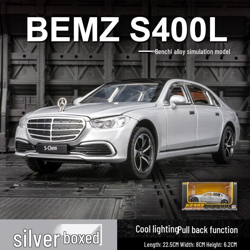 

Модель седана Mercedes-Benz S400L из сплава со звуковыми и световыми эффектами