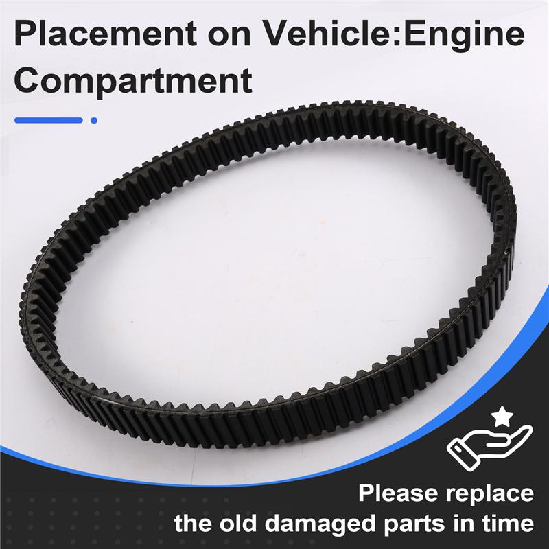 A03Z-CVT Drive Belt V-Belt Replacement For Polaris Sportsman 400 HO 3211108 3211131 3211164 2006- 2011 Models- Hawkeye 300 2X4 U