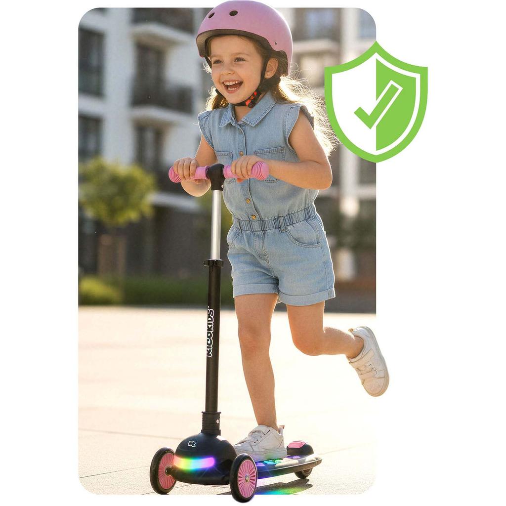 Ricokids Glowi Led Three-Wheeled Balance Scooter For Kids, And