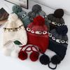 Vintage Fair Island Style Thickened Ear Protector Children's Autumn and Winter Warm Knitted Wool Hat Ethnic Style Pullover Cold Hat