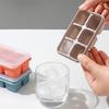 Lid-Covered Quick-Freeze Silicone Ice Cube Tray