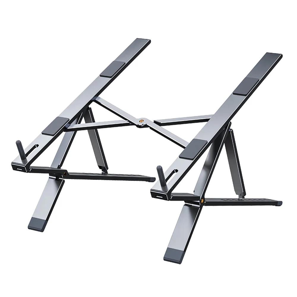 

OATSBASF Adjustable Laptop Holder Support Notebook Stand For Mackbook Pro Riser Portable Laptop Stand Cooling Computer Bracket серый