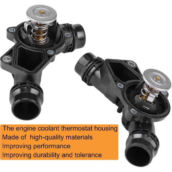 Thermostat For BMW 1999-2006 E46 E39 X5 X3 Z3 Z4 323ci 325i 325xi 330i 525i 530i Thermostat,Thermostat Housing Assembly Replace# 11537509227