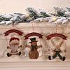 Christmas Party Decorations Kids Gift Hanging Drop Ornaments Christmas Wooden Pendants Ornaments for